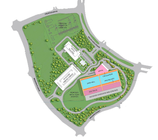 Menlo Digital Sterling Virginia Data Center Campus Rendering